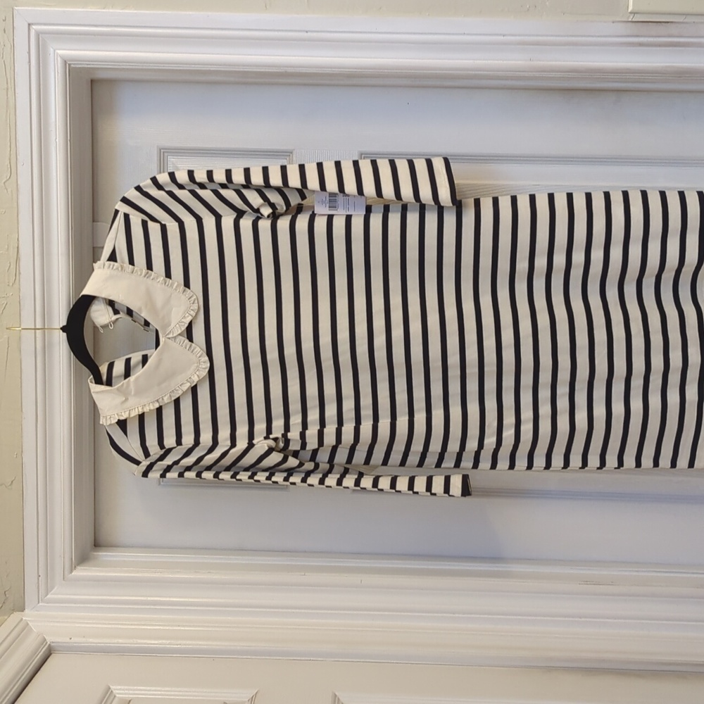 Kare Spade dress white with black stripes size medium
